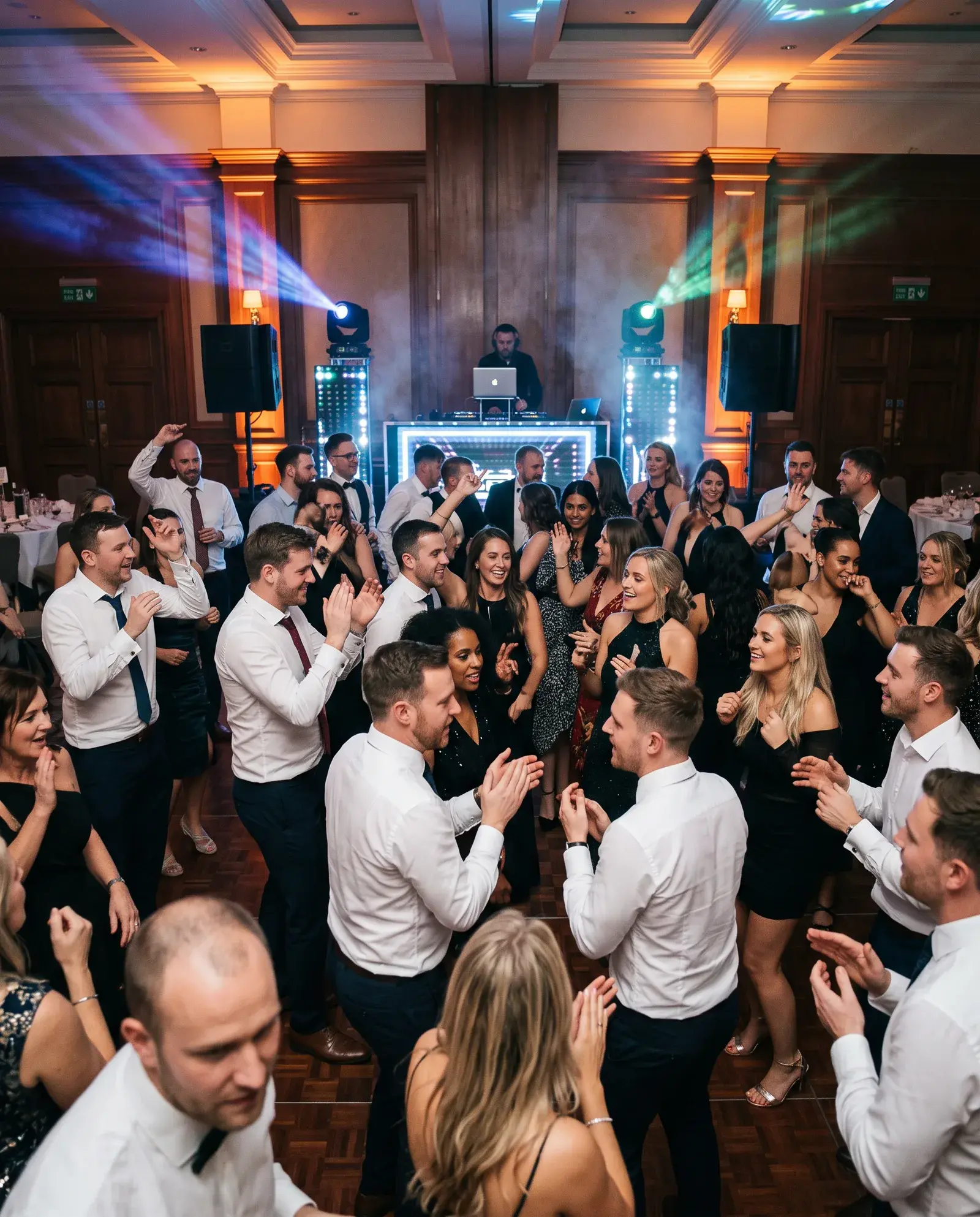 Guests dancing at a Feel the Presha corporate evening event